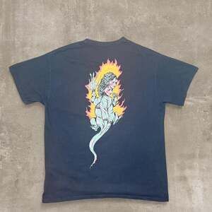 Welcome Skateboards Komodo Queen Graphic Tee - Black Skater T-Shirt Size L